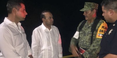 Se accidenta helicóptero donde viajaban Secretario de Gobernación y Gobernador de Oaxaca en Pinotepa Nacional