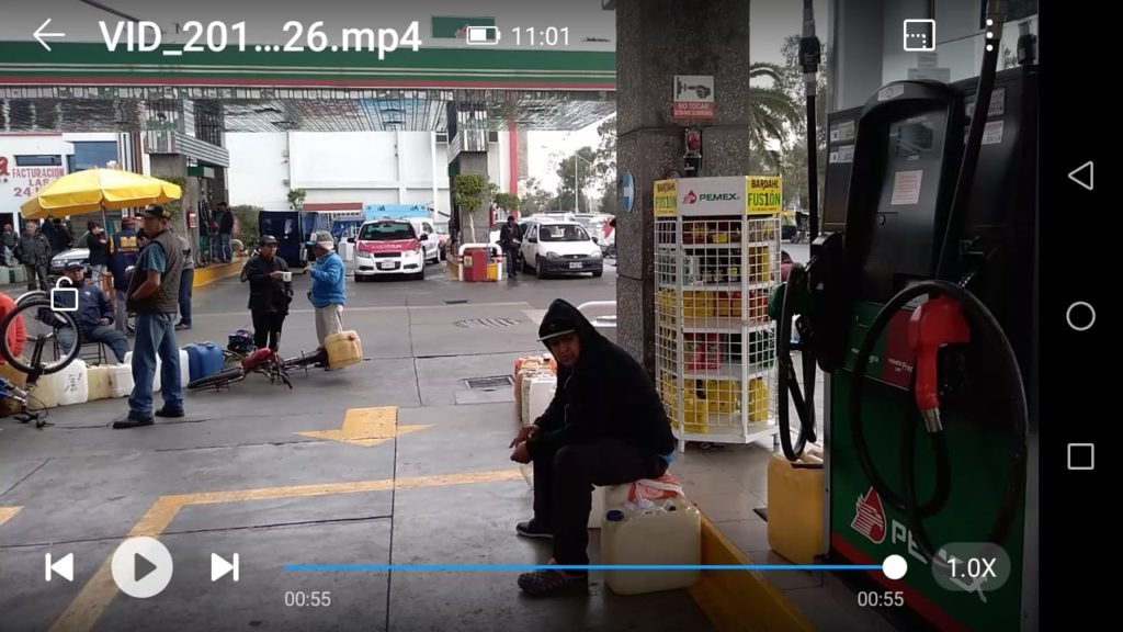 Se registran disparos en una gasolinera en Nezahualcóyotl