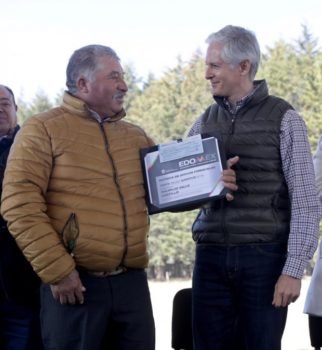 Entrega Alfredo Del Mazo apoyos forestales y señala que se destinarán 110 millones de pesos al cuidado de bosques