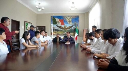 Recibe Salomón a Estudiantes de la #UAEM