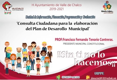 Inicia Consulta Ciudadana para la elaboración del Plan de Desarrollo Municipal en Valle de Chalco