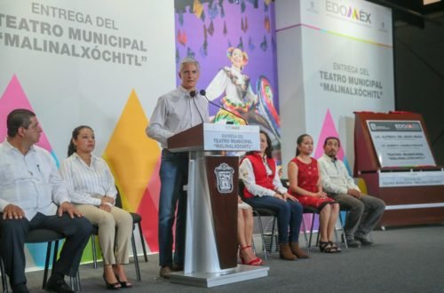 Alfredo Del Mazo inaugura el teatro municipal “Malinalxóchitl”, en #Malinalco