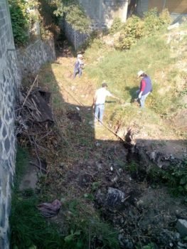 Limpian barrancas en Ecatzingo