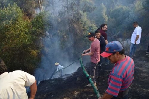 Día de incendios en Ozumba