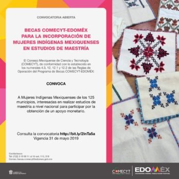 Abre comecyt convocatoria de becas para mujeres indígenas que quieran realizar una maestría