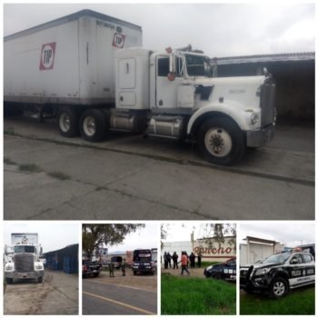 Recuperan trailer y mercancia robada en Amecameca