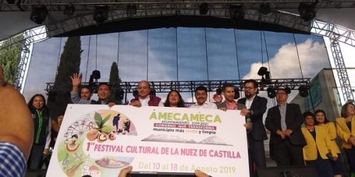 Inauguran el primer festival cultural de la nuez de Castilla en #Amecameca