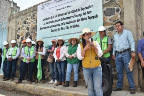 Incentiva GEM el desarrollo social con infraestructura y equipamiento urbano en Tenango de Aire