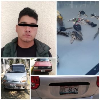 Detienen a un hombre  en el municipio de #Amecameca por robo de vehículo en la tienda Cooppel