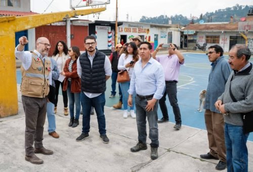 Recorre Secretario de SEDATU capillas y escuelas de Amecameca