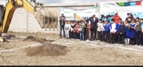 Inician construcción del comedor escolar  en la delegación de #San Diego Huehuecalco.