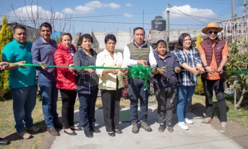 Se inauguran cisternas, drenajes sanitarios y oficinas