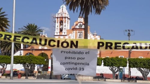 Cierran plaza principal de Ozumba