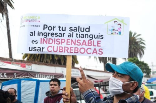 Se instalaron 10 filtros de seguridad el tianguis de Amecameca