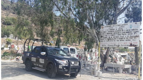 #ValledeChalco implementa operativo para resguardar el panteón municipal de Xico y evitar propagación del covid-19