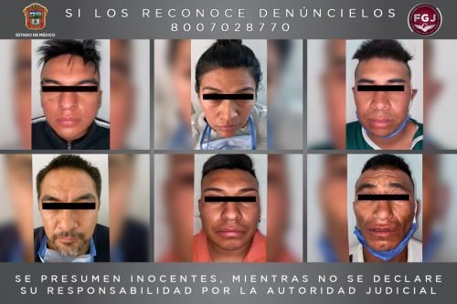 Libera FGJEM a una mujer que se encontraba secuestrada y asegura a ocho probables partícipes en #Chalco