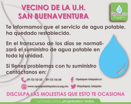 Repara OPDAPAS daño en tubería y restable servicio en San Buenaventura en #Ixtapaluca