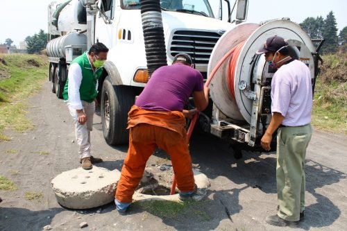 Arranca en #Amecameca Programa Municipal de Limpieza de la Red de Drenaje