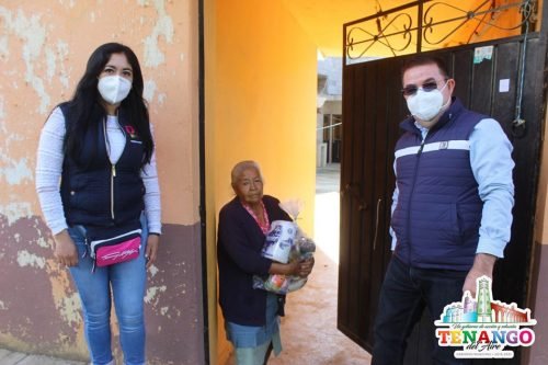Gobierno de Tenango Del Aire y DIF entregan despensas a las familias que más lo necesitan