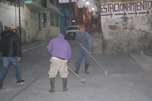Realizan labores de limpieza en calles de #Ozumba