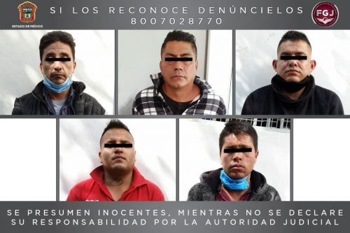 Cumplen orden de aprehensión contra cinco probables asaltantes en Valle de Chalco