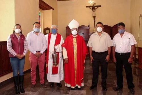 Bendicen la sacristía de la Parroquia de San Juan Bautista en Temamatla