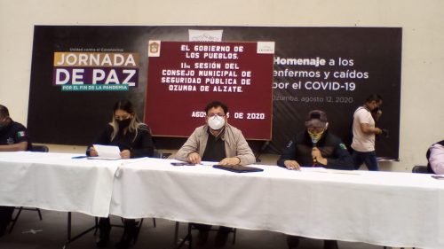 Llevan a cabo la 11ª Sesión Del Consejo de Seguridad Pública en Ozumba