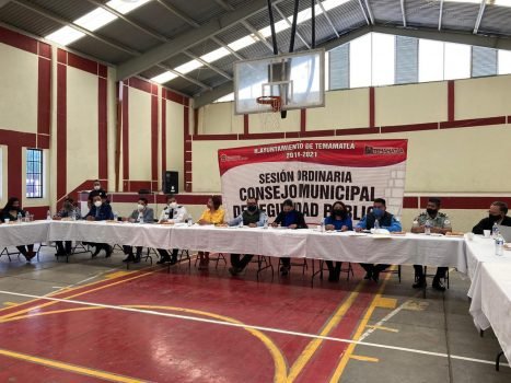 Se llevó a cabo la octava sesión ordinaria de consejo municipal de seguridad pública en Temamatla