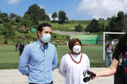 Anuncian inversión de 15 millones de pesos en deportivo de Ecatzingo