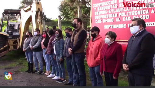 Inicia construcción de guarniciones y baquetas sobre la carretera Ozumba-Atlautla