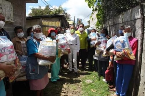 Gobierno de Amecameca entrega más despensas a familias vulnerables