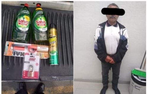 Detienen a sujeto que intento extraer productos de una tienda Bodega Aurrera en Valle de Chalco