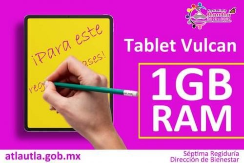 “Regreso a clases” programa que facilita la compra de una tablet en Atlautla