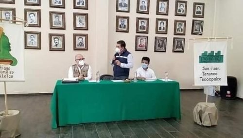 Edil de Tenango del Aire firma convenio con el INAH 