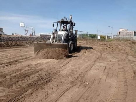 Inician trabajos de remodelación en la unidad deportiva de Tenango del Aire 