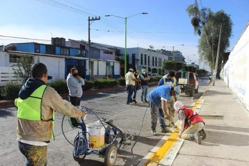 Gobierno municipal de Amecameca pintará 150 mil metros lineales de guarniciones
