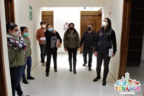 Autoridades de Tenango del Aire revisan los espacios del URIS para su pronta amueblación