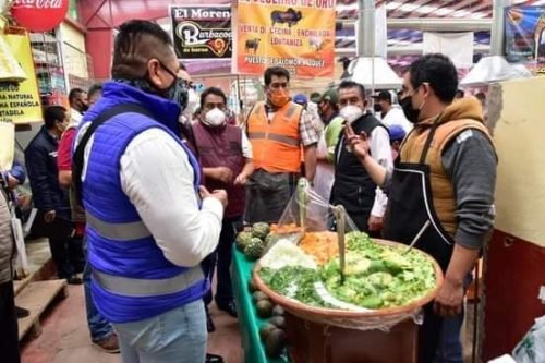 Verifican medidas sanitarias en comercios de Chalco