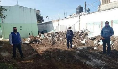 Inician  trabajos de remodelación en la Escuela Telesecundaria Fernando Montes de Oca en Tenango del Aire