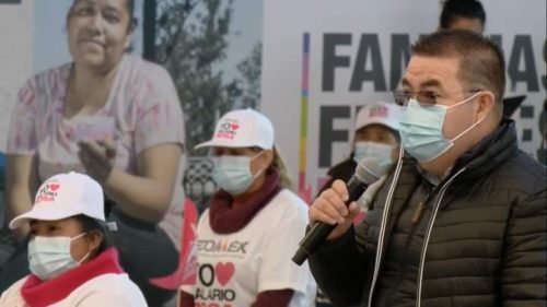 Edil de Tenango del Aire agradece al Del Mazo el apoyo económico que recibieron las amas de casa