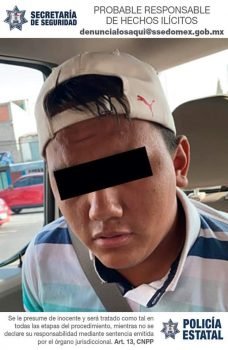 Detienen en Chalco a sujeto presuntamente involucrado en secuestro y homicidio
