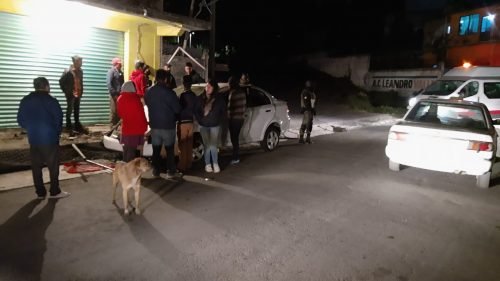 Joven en presunto estado de ebriedad arrolla a varias familias en Ecatzingo
