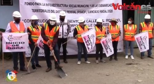 Gobierno de Atlautla  da banderazo de inicio a la construcción de pavimentación en la delegación San Juan Tepecoculco