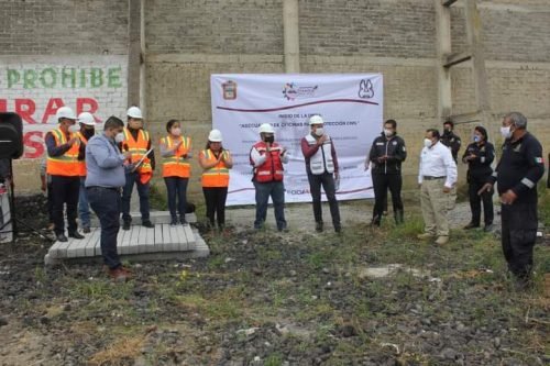 Dan banderazo de inicio de los trabajos de adecuación de oficinas para Protección Civil en Atlautla