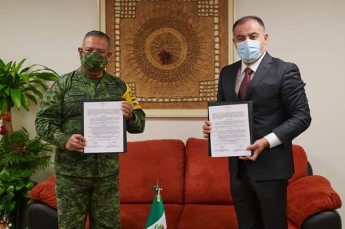 Edil de Chalco firma acuerdo con la SEDENA