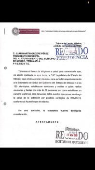 Gobierno municipal de Temamatla exhorta a la ciudadanía a no realizar reuniones o fiestas ante repunte de  COVID-19