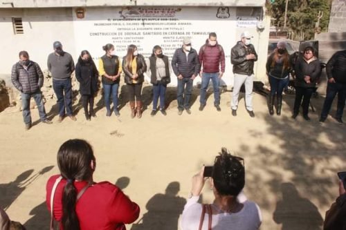 Entregan construcción de drenaje sanitario en Atlautla