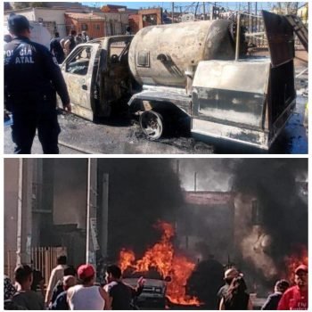 Daños en viviendas, autos y dos lesionados fue el saldo que dejó la explosión de una pipa de gas en Chalco