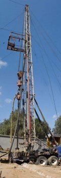 Continúan trabajos de perforación en el pozo de agua en Ixtapaluca