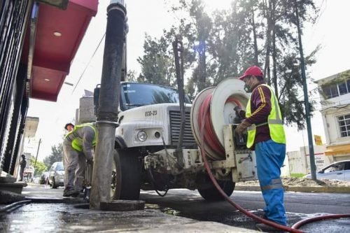 ODAPAS Chalco realizó trabajos de desazolve en las redes de drenaje